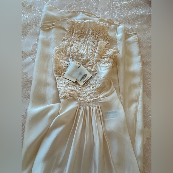 Ivory Lace Detail Slip Dress - Picture 8 of 8